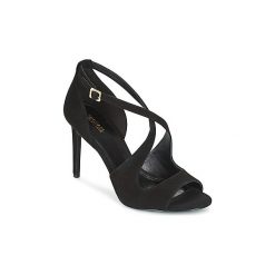 Sandały MICHAEL Michael Kors ESTEE. Czarne sandały damskie MICHAEL Michael Kors, bez wzorów, bez obcasa, bez zapięcia. W wyprzedaży za 395,40 zł.