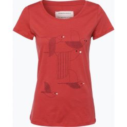 ARMEDANGELS - T-shirt damski – Mari Birds Stacked, czerwony. Czerwone t-shirty damskie ARMEDANGELS, s, z nadrukiem, z dżerseju. Za 129,95 zł.