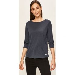 Jack Wolfskin - Longsleeve. Niebieskie bluzki damskie Jack Wolfskin, s, bez wzorów, z poliesteru, casualowe, z okrągłym kołnierzem. Za 139,90 zł.