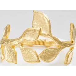 Kenneth Jay Lane SAT LEAF HINGE Bransoletka goldcoloured. Żółte bransoletki damskie marki Kenneth Jay Lane. W wyprzedaży za 351,20 zł.