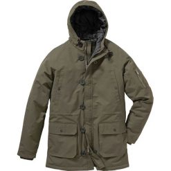 Kurtka parka Regular Fit bonprix ciemnooliwkowy. Zielone kurtki męskie bonprix, m, bez wzorów, z materiału, bez kaptura. Za 169,99 zł.