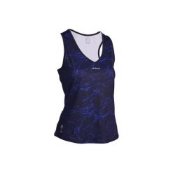 Koszulka na ramiączka tenisowa TK Light 900 damska. Niebieskie topy sportowe damskie do fitnessu marki ARTENGO, bez wzorów, z elastanu, bez kołnierzyka, bez rękawów, bez kaptura. Za 29,99 zł.