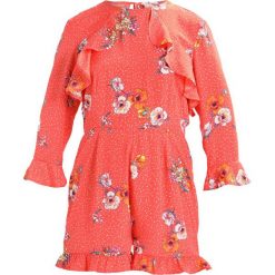 Kombinezony damskie: Neon Rose GABRIELLE FLORAL OPEN BACK RUFFLE PLAYSUIT Kombinezon red