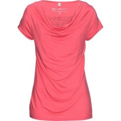 Shirt z koronką bonprix jasnoróżowy. Różowe koszulki damskie bonprix, w koronkowe wzory, z koronki, bez kołnierzyka, bez rękawów. Za 74,99 zł.