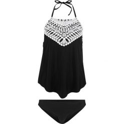 Tankini (2 części) bonprix czarno-biały. Stroje kąpielowe damskie bonprix. Za 109,99 zł.