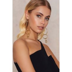 Kolczyki damskie: Ettika Kolczyki Intersecting Hoop – Gold