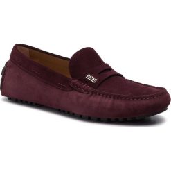 Mokasyny BOSS - Driver 50403068 10208864 01 Dark Red 604. Czerwone mokasyny męskie Boss, ze skóry. W wyprzedaży za 629,00 zł.