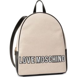 Plecak LOVE MOSCHINO - JC4229PP0AKF110A Bia/Ner. Brązowe plecaki damskie Love Moschino, bez wzorów, ze skóry ekologicznej, klasyczne. W wyprzedaży za 479,00 zł.