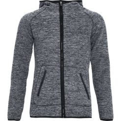 Ciemnoszara Bluza Embrasure. Czarne bluzy męskie rozpinane marki Born2be, m, z nadrukiem, z dresówki, z kapturem. Za 69,99 zł.
