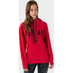 Replay Bluza Czerwony. Czerwone bluzy damskie Replay, xs, z nadrukiem, z bawełny, bez rękawów, bez kaptura. Za 516,95 zł.