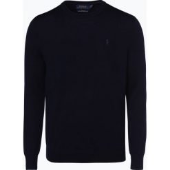 Polo Ralph Lauren - Męski sweter z wełny merino – Slim Fit, niebieski. Niebieskie swetry klasyczne męskie Polo Ralph Lauren, m, z wełny, polo. Za 659,95 zł.