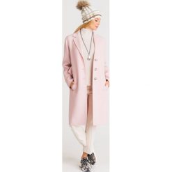 PŁASZCZ BOCCA sportmax code Wool double. Różowe kurtki damskie z aplikacjami, z wełny. Za 1361,40 zł.