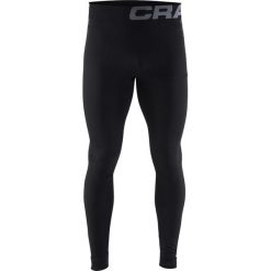 Męskie kalesony CRAFT Warm Intensity Black. Czarne kalesony męskie Craft, m, bez wzorów, ze skóry. Za 177,99 zł.