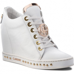 Sneakersy CARINII - B4616 I81-000-000-C98. Białe sneakersy damskie Carinii, z materiału. W wyprzedaży za 259,00 zł.