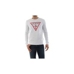 Bluzy Guess M92Q08 K6ZS0 JARED. Białe bluzy męskie Guess, xl, z aplikacjami, bez kołnierzyka, bez rękawów, bez kaptura. Za 248,38 zł.