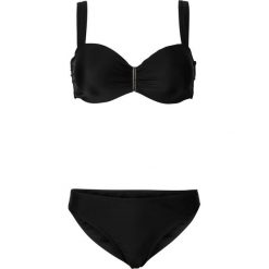 Stroje kąpielowe damskie: Bikini na fiszbinach (2 części) bonprix czarny