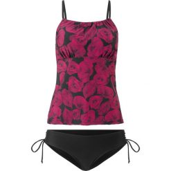 Tankini (2 części) bonprix ciemnoczerwono-czarny. Czerwone stroje kąpielowe damskie bonprix, bez wzorów. Za 99,99 zł.