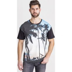 T-SHIRT ICE PLAY. Czarne t-shirty męskie m, z nadrukiem, z bawełny, z okrągłym kołnierzem. Za 210,00 zł.