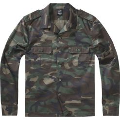 Brandit US Hemd langarm Koszula kamuflaż Woodland. Czarne koszule męskie marki Brandit, xl, z materiału, z długim rękawem. Za 74,90 zł.