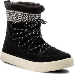 Botki damskie: Buty TOMS - Alpine 10010903 Black Waterproof Suede/Tribal Webbing