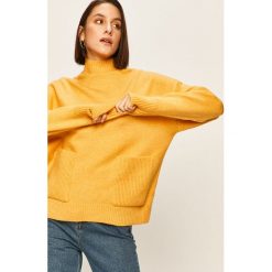 Answear - Sweter. Żółte swetry damskie ANSWEAR, s, bez wzorów, z elastanu, bez rękawów, bez kaptura. W wyprzedaży za 79,90 zł.