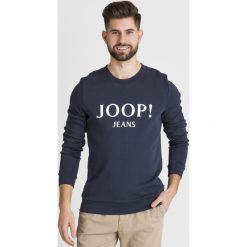 BLUZA ALFRED Joop! Jeans. Niebieskie bluzy męskie JOOP! Jeans, s, z nadrukiem, z bawełny, z okrągłym kołnierzem, bez rękawów, bez kaptura. Za 258,30 zł.