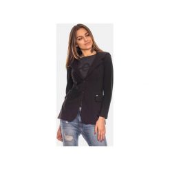 Czarna marynarka dresowa damska z kapturem. Szare marynarki i żakiety damskie Bien fashion, l, z dresówki, casualowe. Za 89,00 zł.