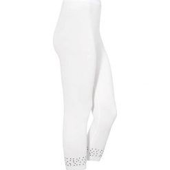 Cellbes Legginsy biały female biały 54/56. Białe legginsy damskie Cellbes, bez wzorów, z gumy. W wyprzedaży za 27,00 zł.