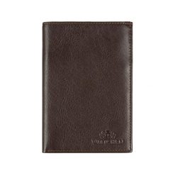 Portfele męskie: Skórzany portfel w kolorze brązowym – (D)15 x (S)10,5 cm