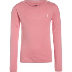 Bluzki dziewczęce bawełniane: Polo Ralph Lauren CREWNECK Bluzka z długim rękawem rugby pink