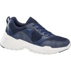 Sneakersy męskie Venice niebieskie. Niebieskie sneakersy męskie marki Venice, na sznurówki. Za 119,90 zł.