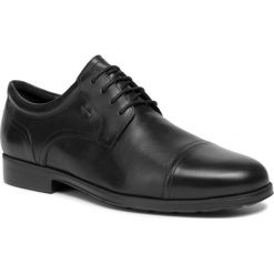 Półbuty GEOX - U Hilstone W. Np Abx A U945TA 00043 C9999 Black. Czarne buty wizytowe męskie Geox, ze skóry, bez zapięcia. W wyprzedaży za 329,00 zł.
