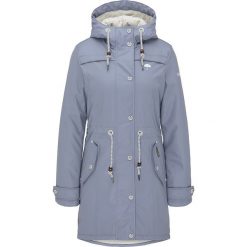 Płaszcz przeciwdeszczowy w kolorze błękitnym. Niebieskie kurtki damskie Schmuddelwedda Woman, xl, bez wzorów. W wyprzedaży za 329,95 zł.