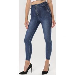 Niebieskie Jeansy Skinny Rainele. Niebieskie jeansy damskie Born2be. Za 109,99 zł.