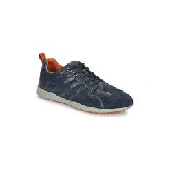 Buty Geox U SNAKE.2. Niebieskie trampki męskie Geox, bez wzorów, bez zapięcia. Za 489,00 zł.