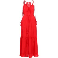 Whistles TASSLE TIE Długa sukienka red. Czerwone długie sukienki marki Whistles, z materiału, wizytowe, z długim rękawem. Za 819,00 zł.