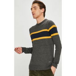 Brave Soul - Sweter. Szare swetry klasyczne męskie marki Brave Soul, s, z bawełny, z okrągłym kołnierzem. W wyprzedaży za 59,90 zł.