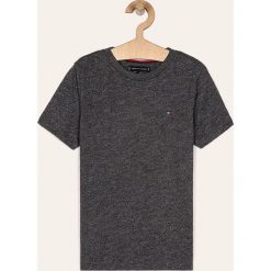 Tommy Hilfiger - T-shirt dziecięcy 128-176 cm. Niebieskie t-shirty chłopięce TOMMY HILFIGER, bez wzorów, z bawełny, bez rękawów. Za 129,90 zł.