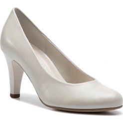 Półbuty GABOR - 25.310.80 Off White (Absatz). Białe półbuty damskie Gabor, bez wzorów, ze skóry ekologicznej, bez obcasa, na obcasie, bez zapięcia. Za 349,00 zł.