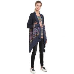 Desigual Damski Kardigan Jers Serena Navy 18wwjfdh 5000 (Rozmiar S). Niebieskie kardigany damskie marki Desigual, s. W wyprzedaży za 316,00 zł.