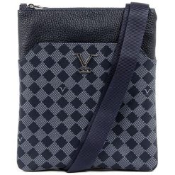 Torby na ramię męskie: Torba w kolorze niebieskim – (S)22 x (W)25 x (G)2 cm