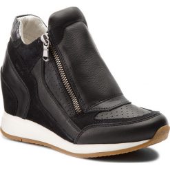 Sneakersy GEOX - D Nydame A D620QA 08522 C9999 Black. Czarne sneakersy damskie Geox, z materiału. W wyprzedaży za 349,00 zł.