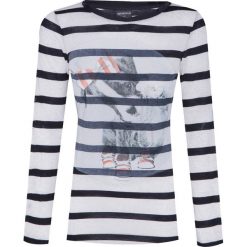 T-shirt SPORTALM BELSY Beżowy|Print. Brązowe t-shirty damskie marki Sportalm, w paski, klasyczne, z klasycznym kołnierzykiem. W wyprzedaży za 180,00 zł.