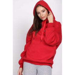 Czerwona Bluza Hear Me. Czerwone bluzy z kapturem damskie Born2be, l. Za 49,99 zł.