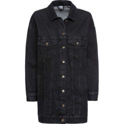 Kurtka dżinsowa oversize bonprix czarny denim. Czarne kurtki damskie marki bonprix, bez wzorów, z denimu, bez kaptura. Za 189,99 zł.