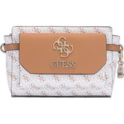 Guess Esme Cross body bag Biały Brązowy. Pomarańczowe torebki klasyczne damskie Guess, w paski, z poliesteru, bez dodatków. Za 505,95 zł.
