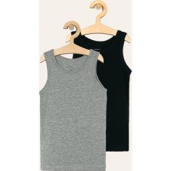 Name it - T-shirt dziecięcy 110-152 cm (2 pack). Szare t-shirty chłopięce Name it, bez wzorów, z elastanu, bez rękawów. Za 59,90 zł.