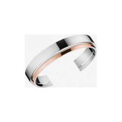 Calvin Klein Loud Bransoletka Srebrny Beżowy. Szare bransoletki damskie Calvin Klein, z materiału, srebrne. Za 481,95 zł.