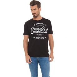 T-shirt w kolorze czarnym. Czarne t-shirty męskie Lonsdale, Kangol, s, z nadrukiem, z bawełny, z okrągłym kołnierzem. W wyprzedaży za 39,95 zł.