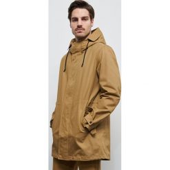 Parka z kapturem - Beżowy. Brązowe parki męskie Reserved, xl, bez wzorów, z kapturem. Za 279,99 zł.